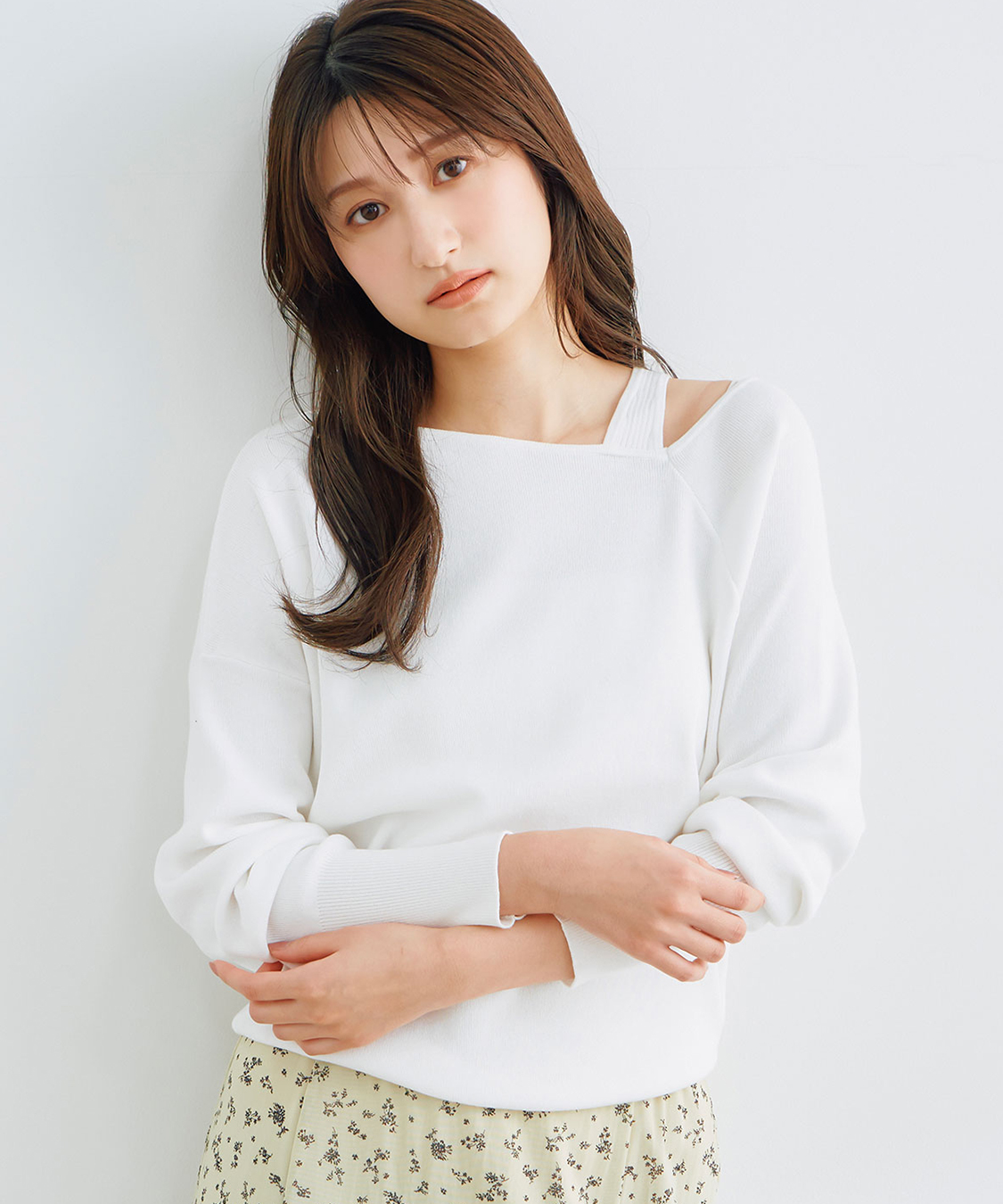 アシメネックレイヤード風ニット｜PETAL ONLINE（ペタルオンライン）