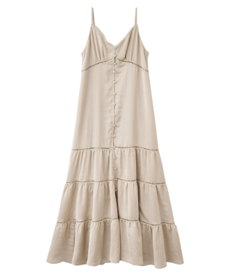 レース接ぎティアードキャミワンピース｜PETAL ONLINE（ペタルオンライン）