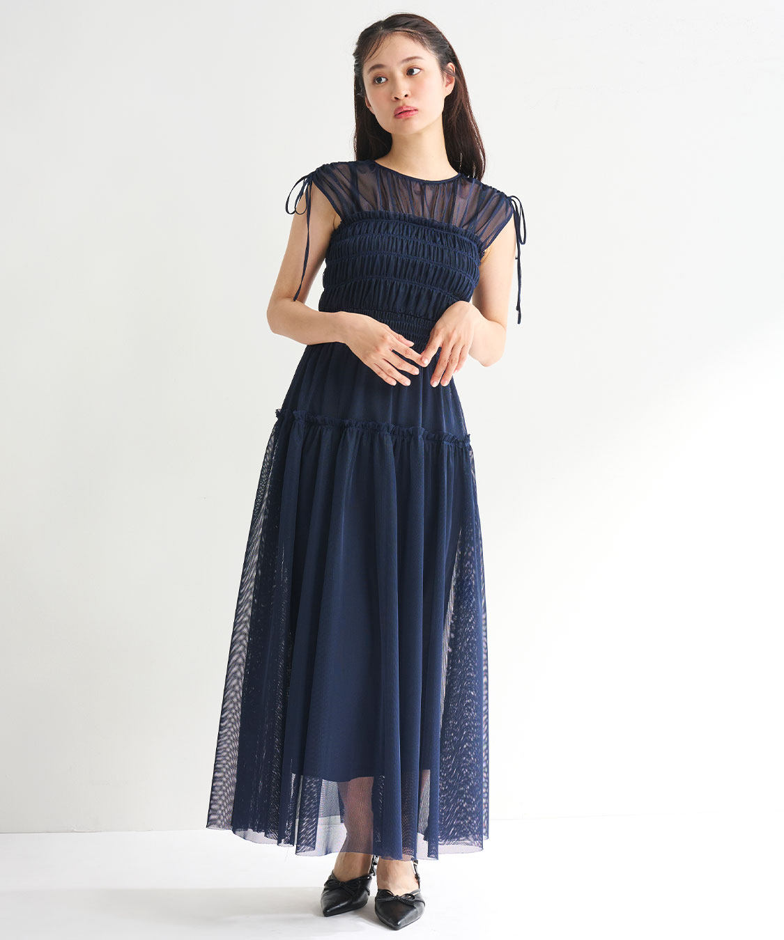 メッシュシャーリングワンピース｜PETAL ONLINE（ペタルオンライン）