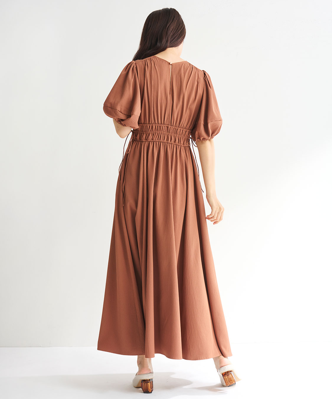 〖えんえん 〗COCODEAL ギャザードロストティアードワンピース ココディール ＼週末限定SALE55%OFF／即日発送/COCODEAL