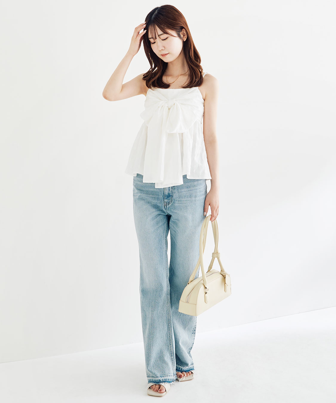 COCO DEAL デニムフレアパンツ ライトブルー　サイズ1 フレアワイドデニムパンツ｜PETAL ONLINE（ペタルオンライン）