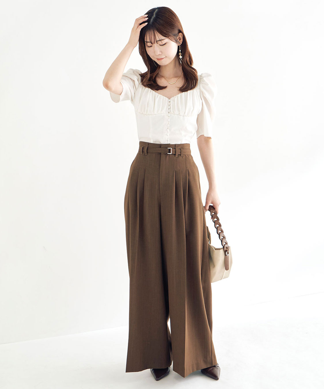 3タックワイドパンツ｜PETAL ONLINE（ペタルオンライン）