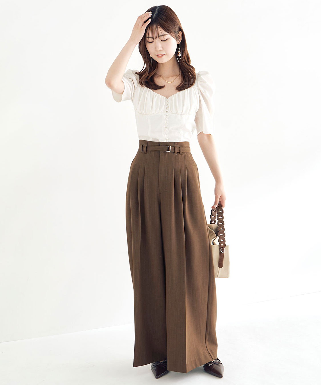 3タックワイドパンツ｜PETAL ONLINE（ペタルオンライン）