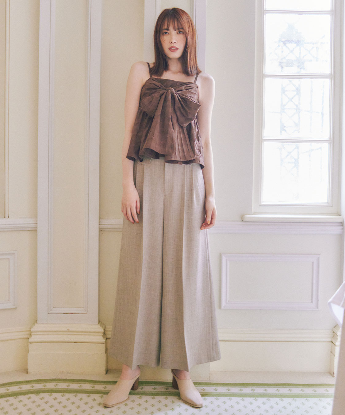 ASTRAET 夏用カラーワイドパンツ  新品 ASTRAET 夏用カラーワイドパンツ 新品