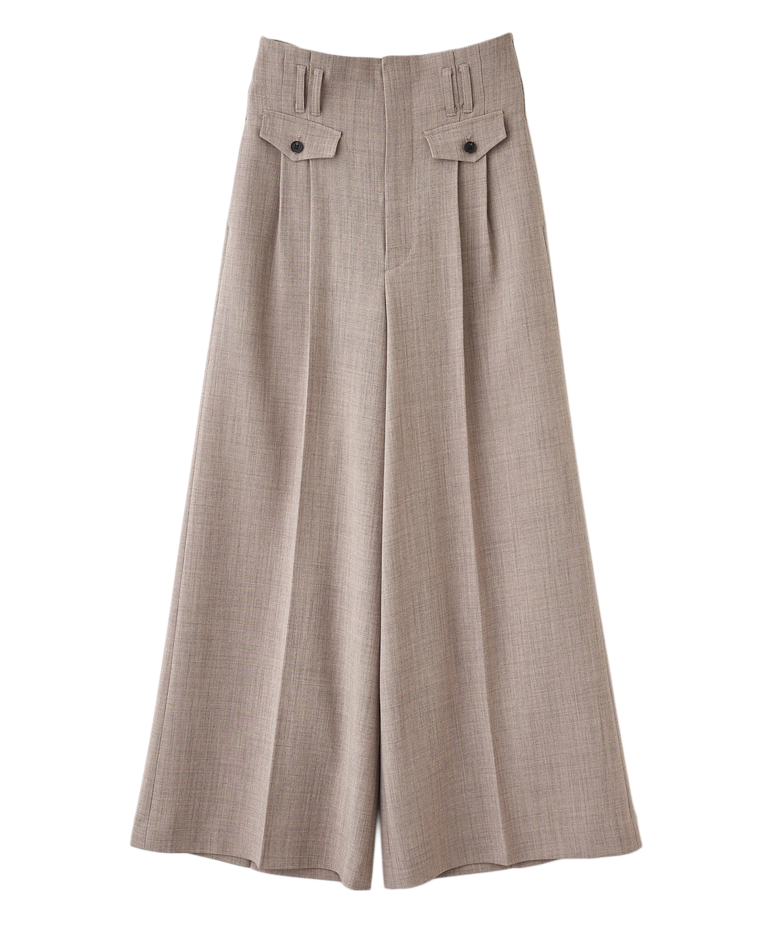 SALE⭐️完売⭐️ コットンサテンタイプライター フロントタックパンツ  36 SALE⭐️完売⭐️ コットンサテンタイプライター フロントタック