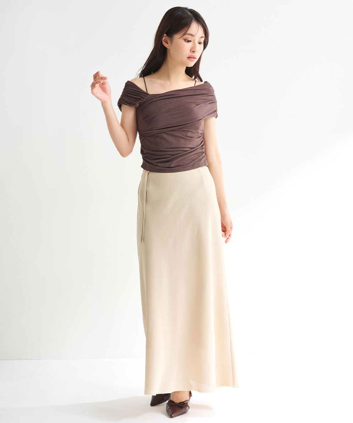 スカート BADABIDA アディダス（adidas）（レディース）スリーストライプス ニット