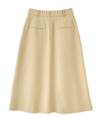 Karen Millen★プチ ベルト付きプリーツ織 ミディスカート camel ミディ丈プリーツスカート｜PETAL ONLINE（ペタルオンライン）