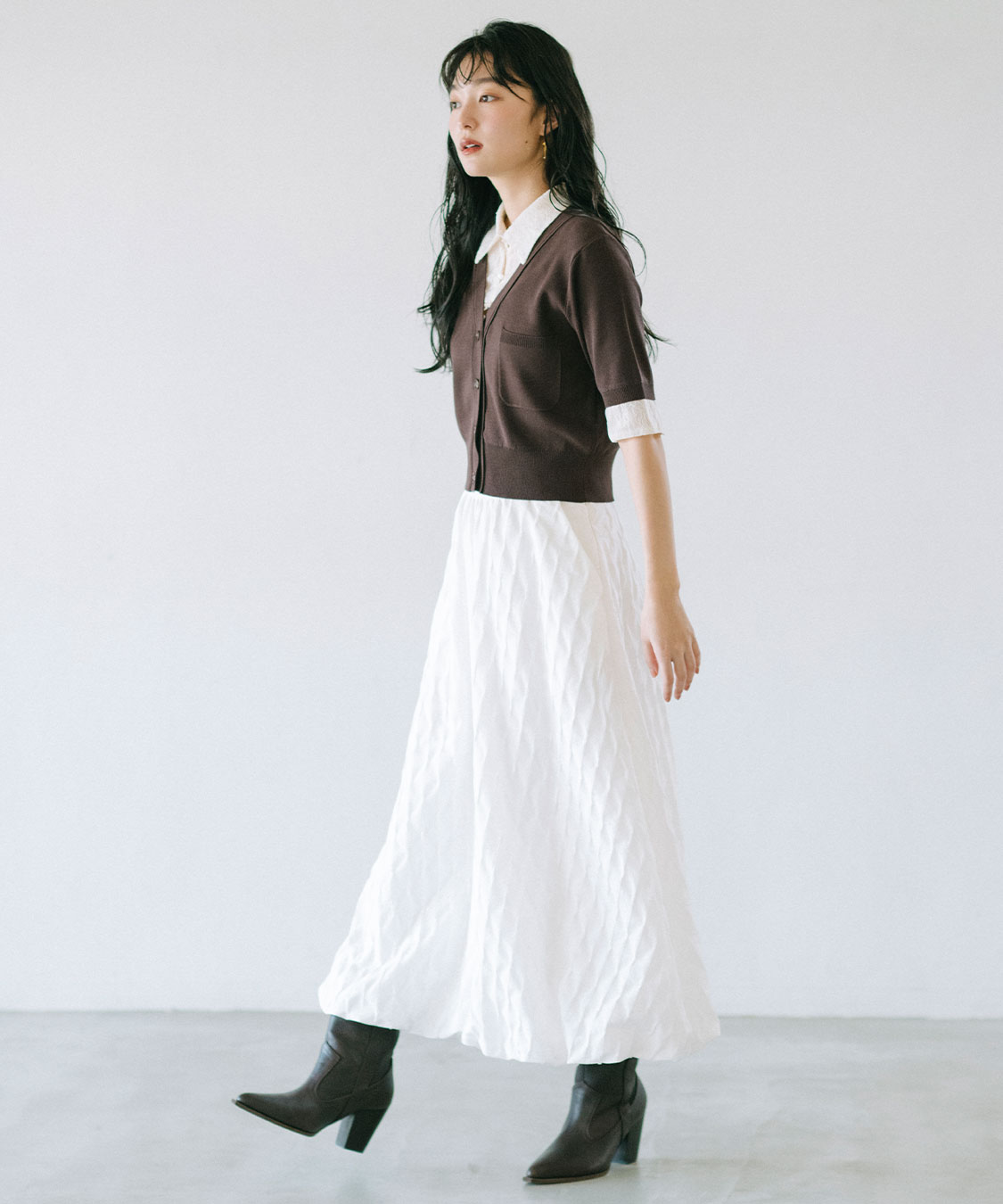 fumika uchida バルーンスカート fumika uchida silk linen balloon skir
