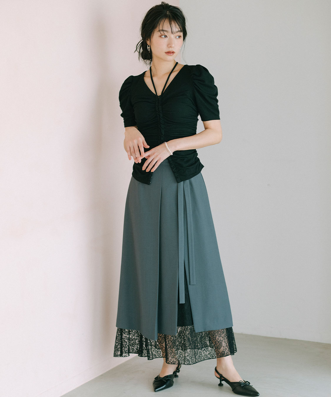 Cocodeal 姉さんズボンセット セットアップ夏 ショートジャケット ワイドパンツ[品番
