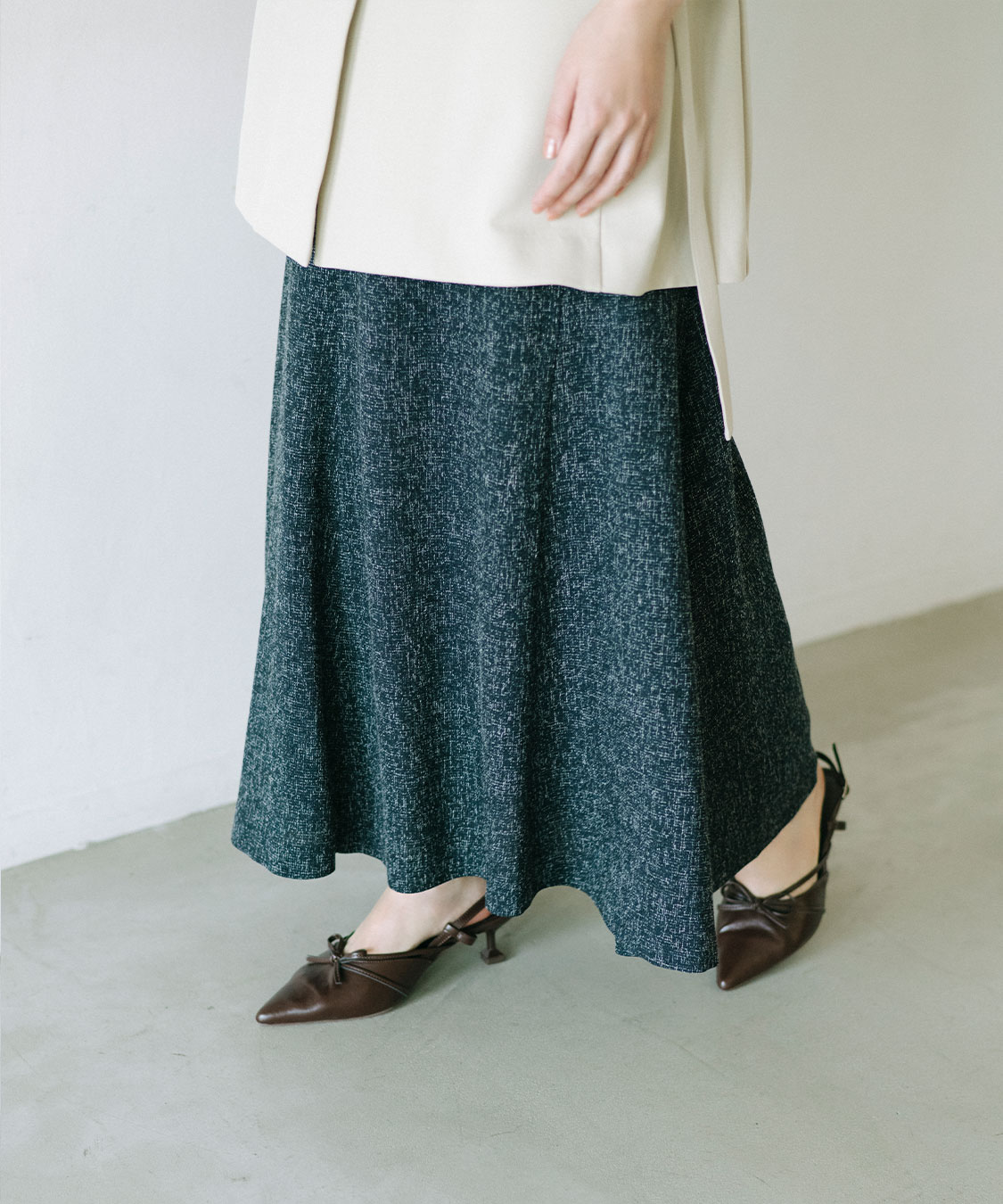 スカート coco ラインデザインツィードマーメイドスカート｜PETAL ONLINE