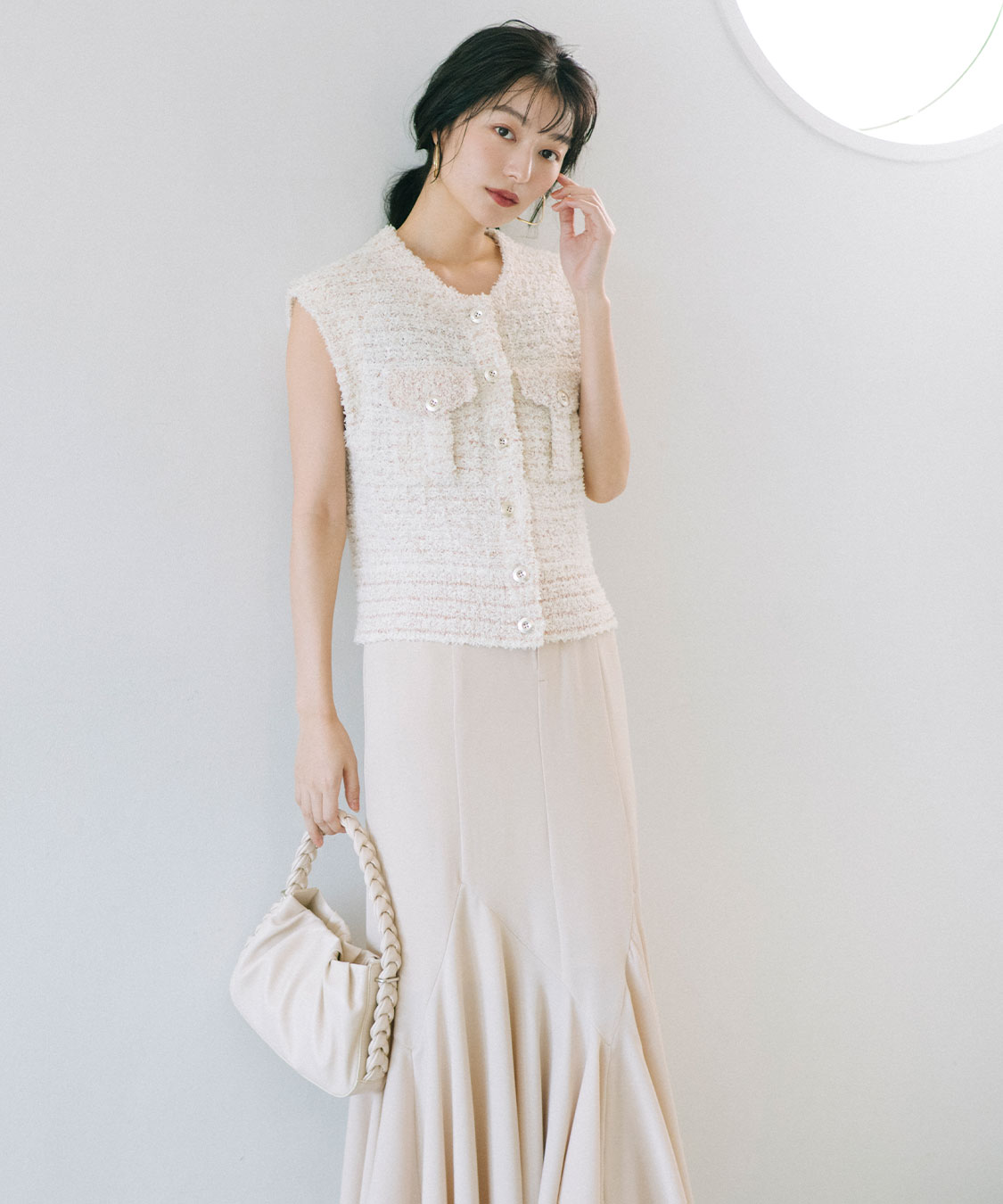 スカート Maetel コルセットリブフィッシュテールマーメイドスカート｜PETAL