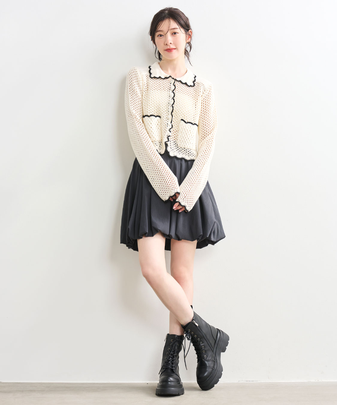 【え】ココディール　バルーンミニスカート　サイズ1 え】ココディール バルーンミニスカート サイズ1 SALE30%OFF