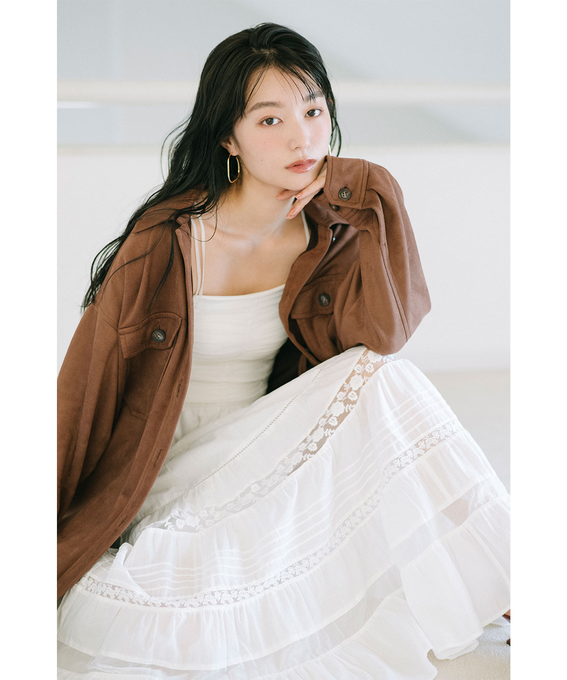 レース切替ティアードスカート　ココディール レース切替ティアードスカート｜PETAL ONLINE（ペタルオンライン）