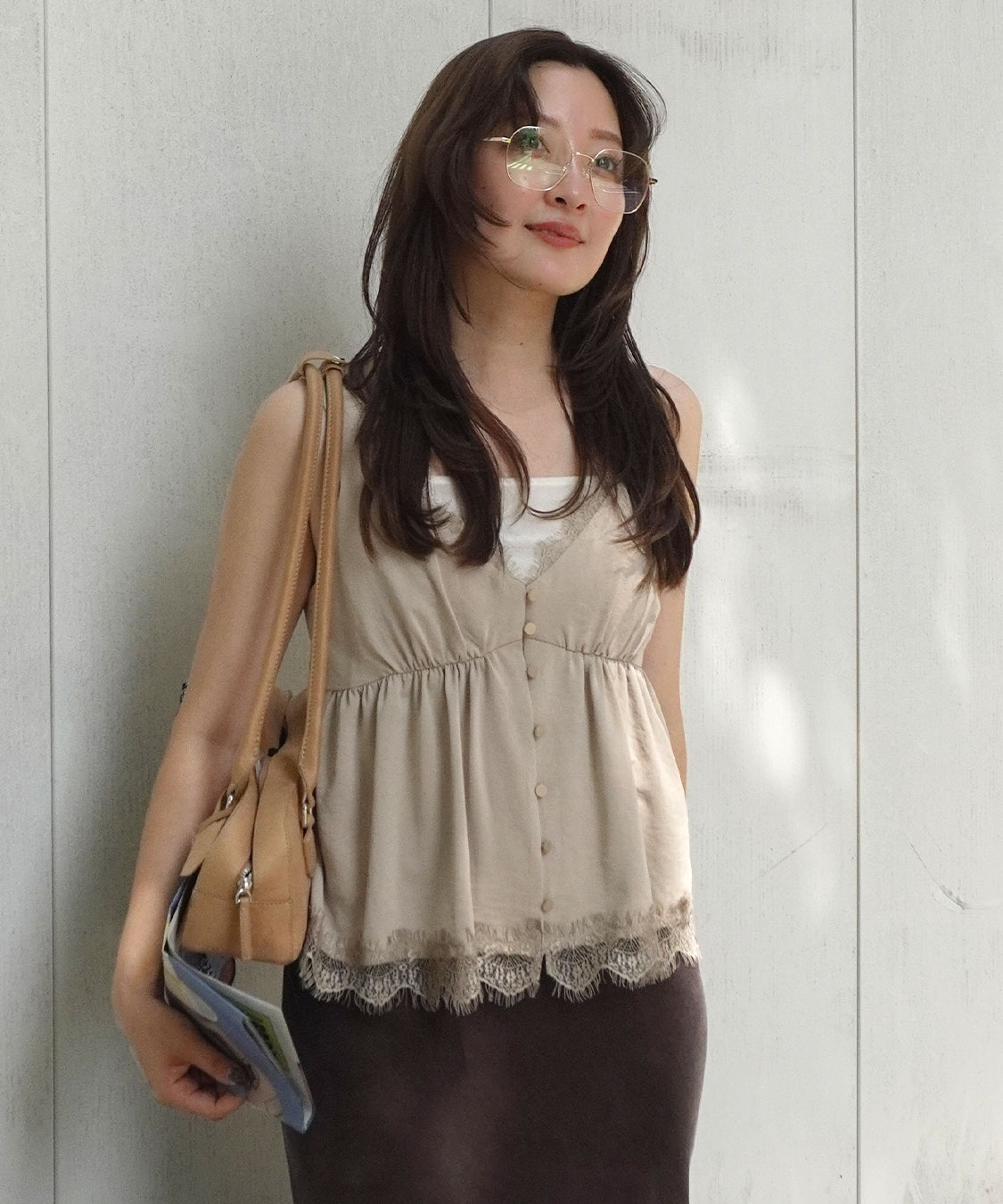 louren satin tie camisole サテンタイキャミソール Sunday Sheer Silk Camisole – SANS FAFF