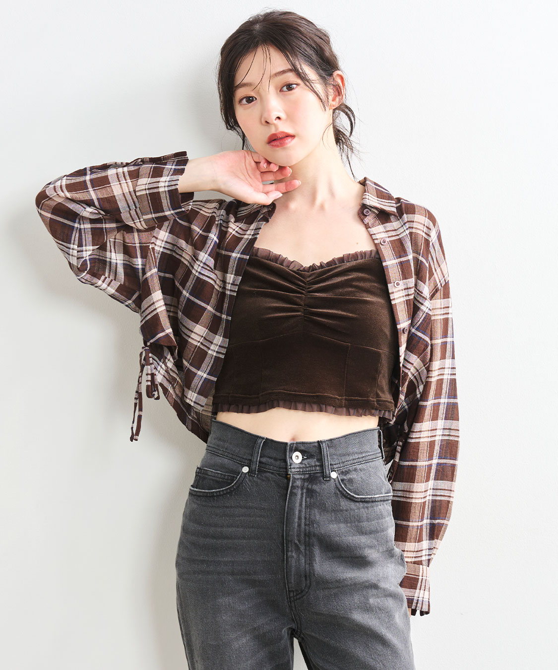 【ココディール COCODEAL】長袖ラガーシャツ ワンフォークロージング 1111clothing ラガーシャツ メンズ