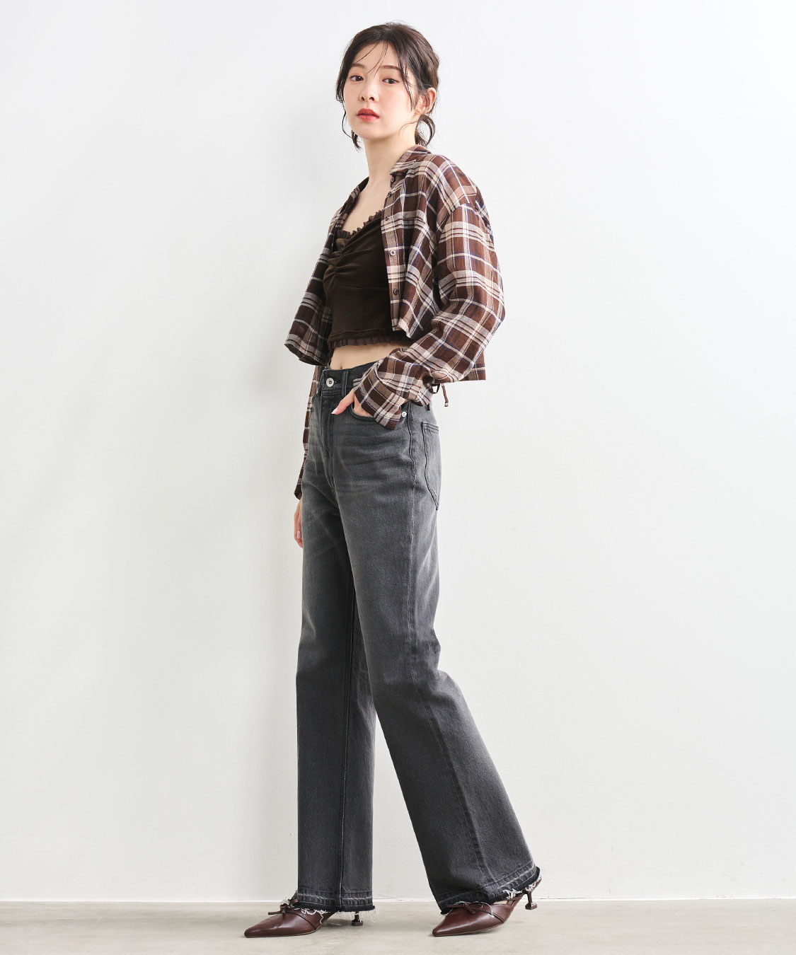 サイドリボンクロップドシャツ｜PETAL ONLINE（ペタルオンライン）