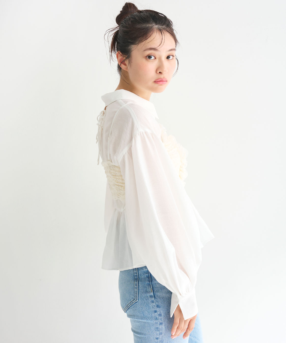 【最終値下げ】【新品】CLANE ホワイト レース ロングビスチェ 最終値下げ】【新品】CLANE ホワイト レース ロングビスチェ