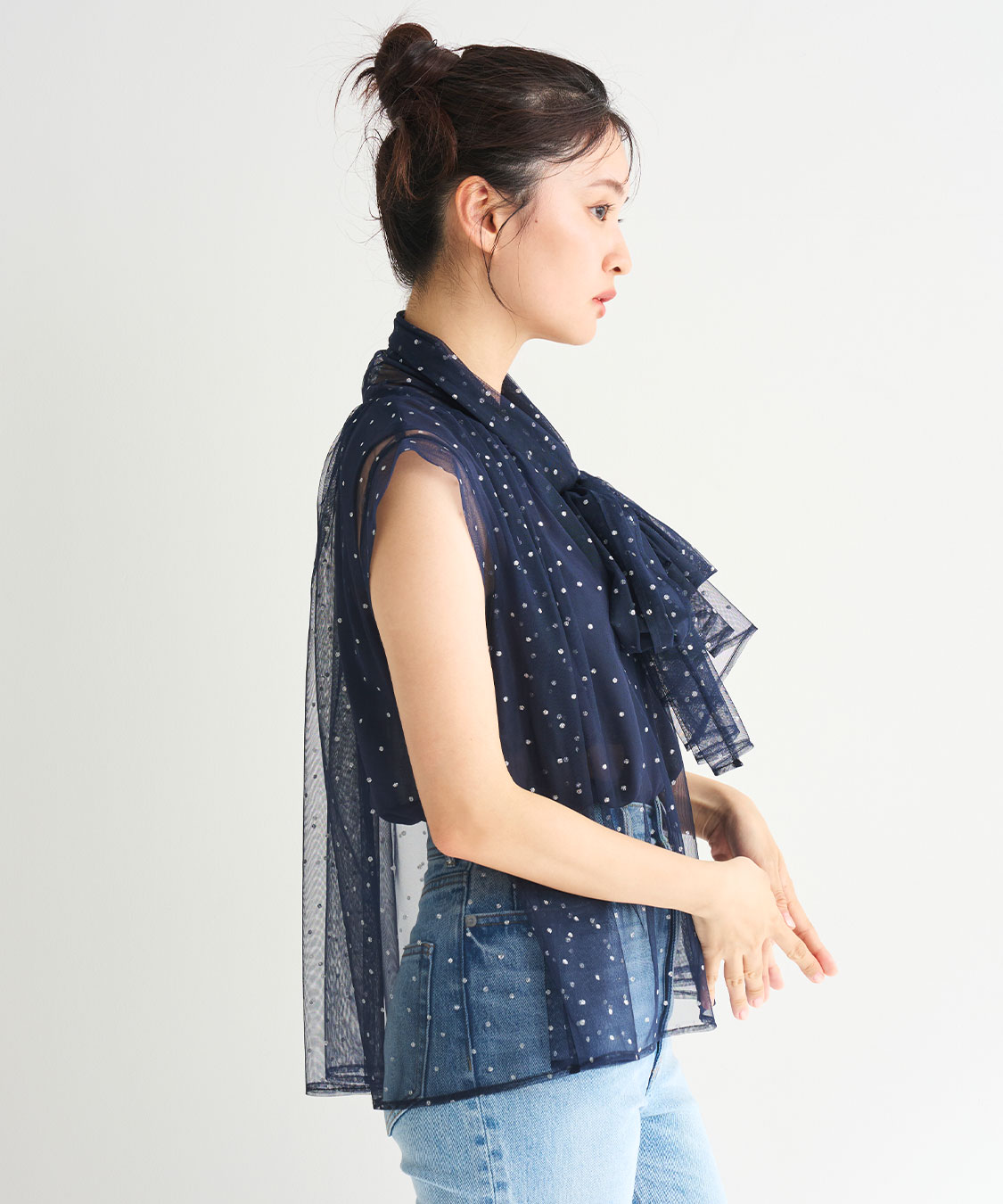 予約商品/COCODEAL ココディール ドットチュールリボンブラウス 75518148 8月中〜9月中入荷予定  25FW 2025秋冬 キャンセル返品不可 ドットチュールリボンブラウス｜PETAL ONLINE（ペタルオンライン）