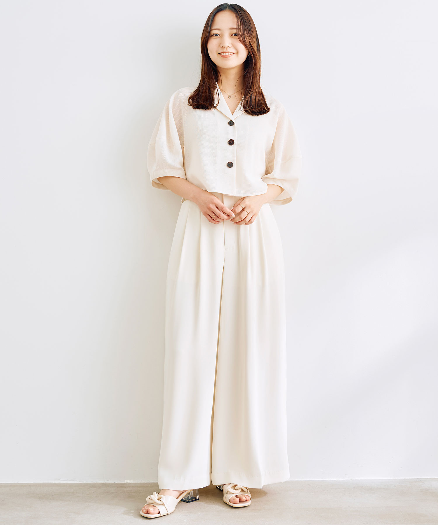 完売　ココディール　新品タグ付　ランタンスリーブメッシュブラウス　25AW ランタンスリーブメッシュブラウス｜PETAL ONLINE（ペタル