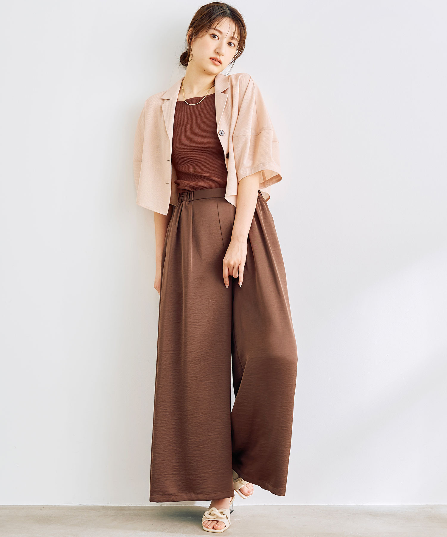 完売　ココディール　新品タグ付　ランタンスリーブメッシュブラウス　25AW ランタンスリーブメッシュブラウス｜PETAL ONLINE（ペタル