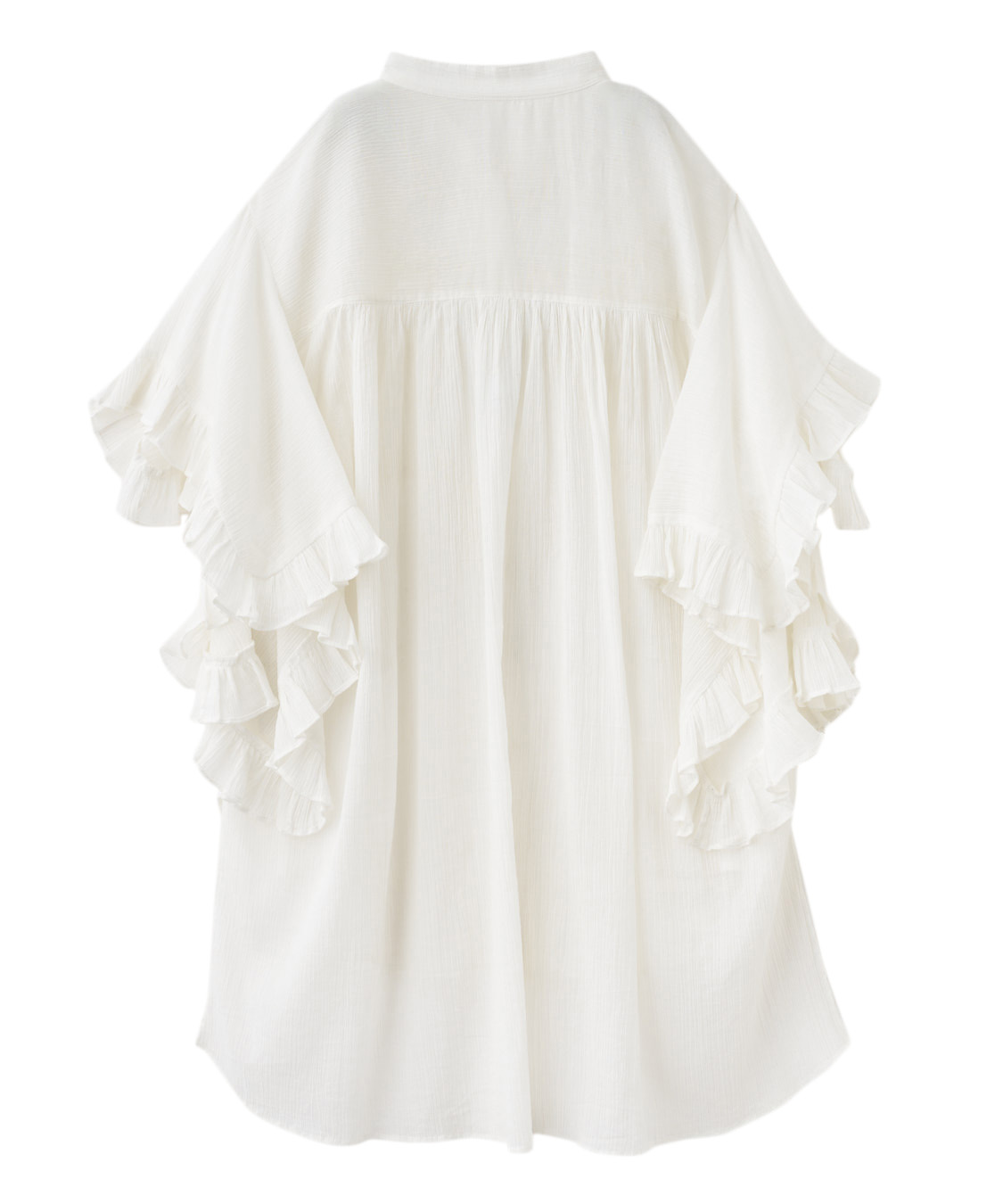 COCO DEAL◆25SS/エンブロイダリーフリルスリーブブラウス/タグ付属/2/コットン/BLU/75518541 エンブロイダリーフリルスリーブブラウス｜PETAL ONLINE（ペタル
