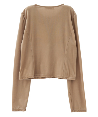 ショート丈ベロアカーディガン｜PETAL ONLINE（ペタルオンライン）