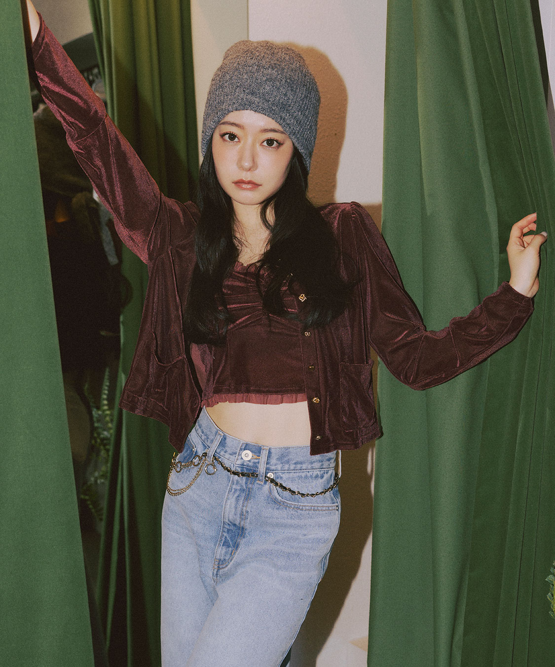 ベロアビスチェキャミソール｜PETAL ONLINE（ペタルオンライン）