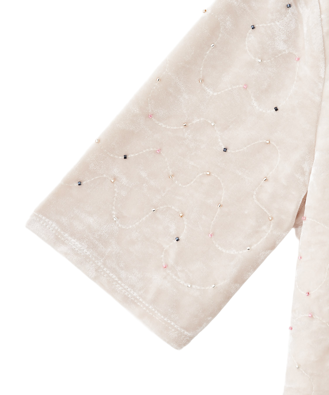 ビーズ刺繍ベロアTシャツ｜PETAL ONLINE（ペタルオンライン）