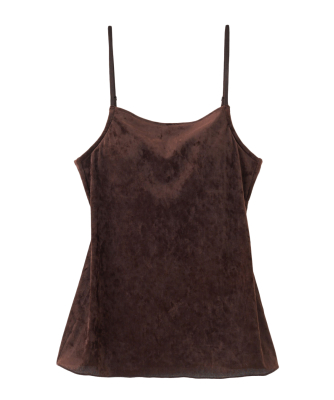 即完　ココディール　ベロアビスチェキャミソール　ブラウン　25AW 即完 ココディール 新品タグ付き ベロアビスチェキャミソール ブラウン