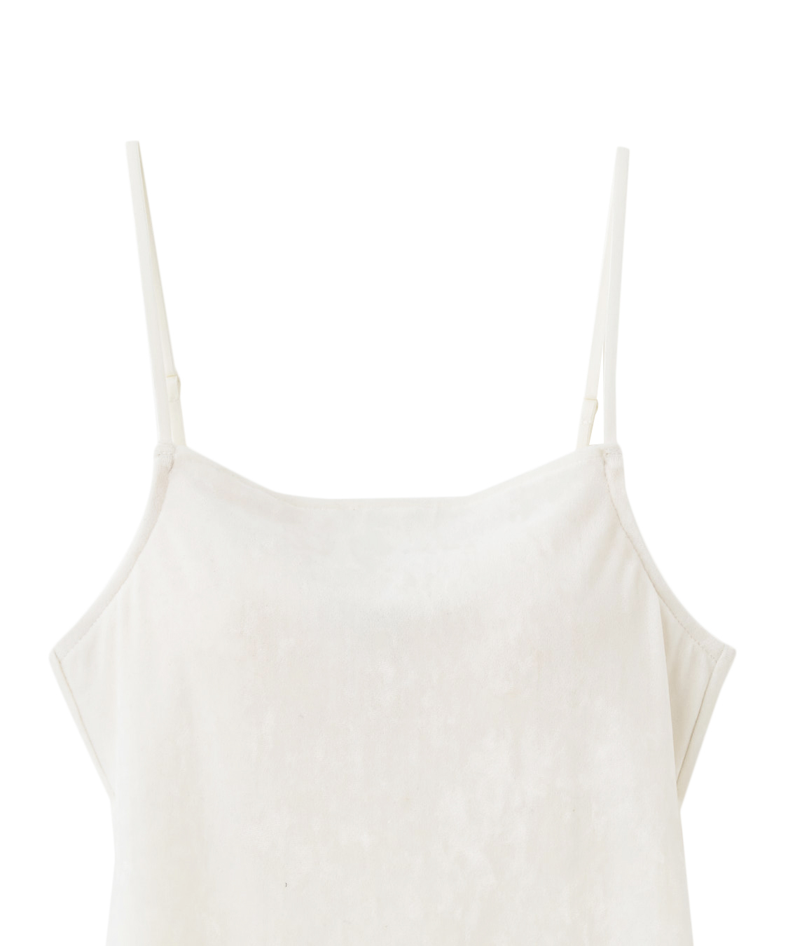 新品cygne ベロアキャミソール Maw ホワイト サイズ0