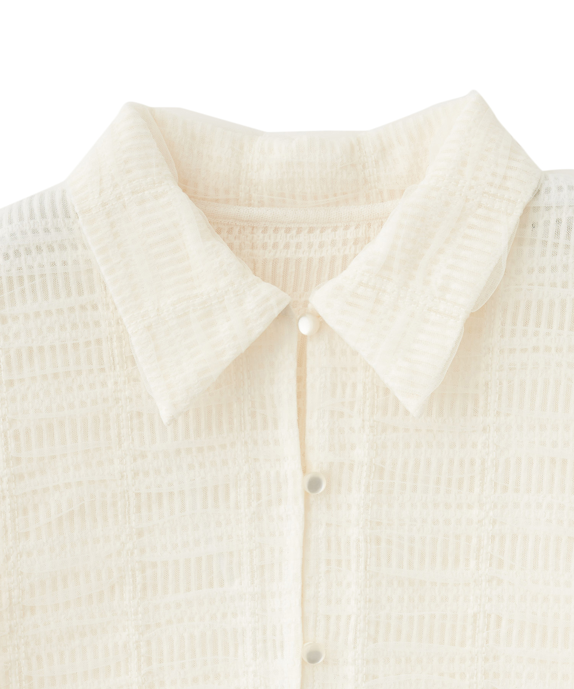 COCO DEAL シアーチェッククロップド丈シャツ シアーチェッククロップド丈シャツ｜PETAL ONLINE（ペタル