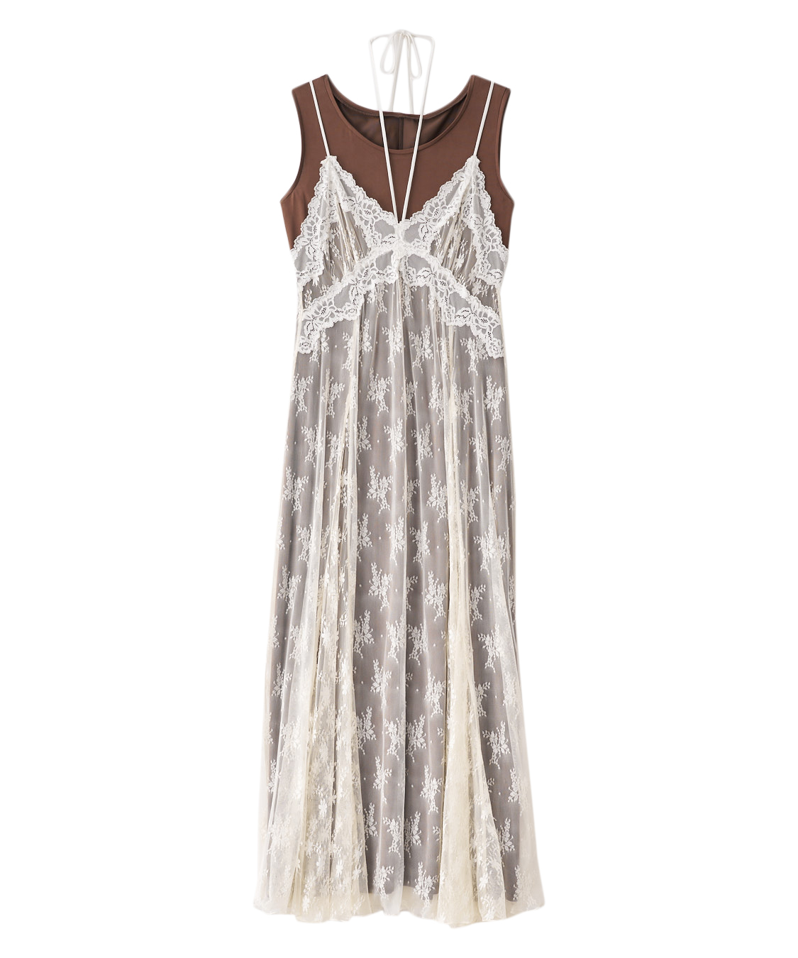【海外限定】REISSワンピース☆Carla Linen Palm Print Halterne rienda | オフショルレースコンビマーメイドワンピース