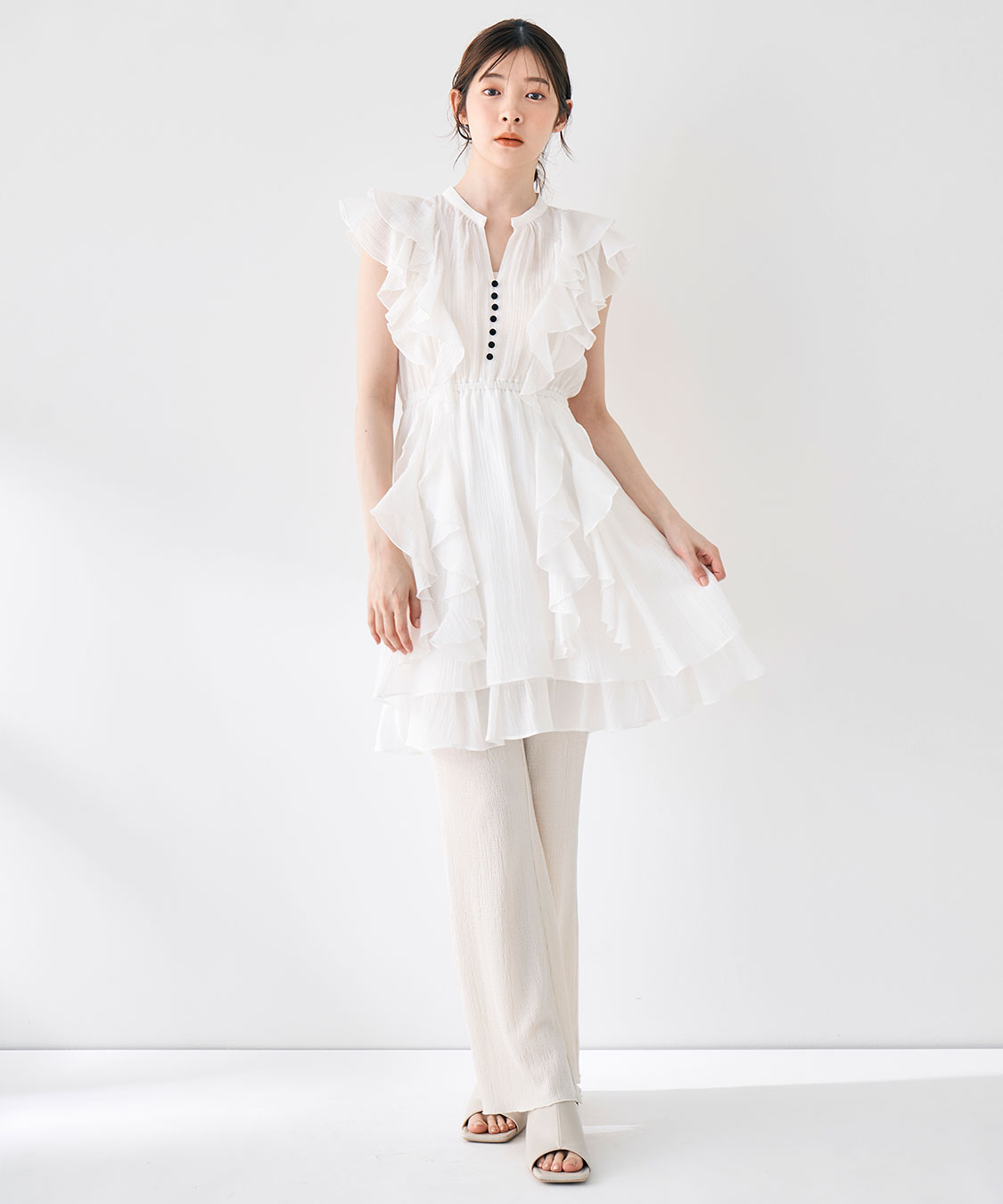 Cocodeal 姉さんズボンセット スウェットスカート&パンツ】 本日入荷のスウェットスカートと