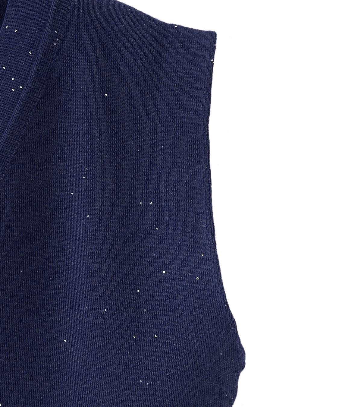 P47-2★極美品★23SS★極上スパンコール ニットベスト ブルネロクチネリ P47-2☆極美品☆23SS☆極上スパンコール ニットベスト ブルネロ