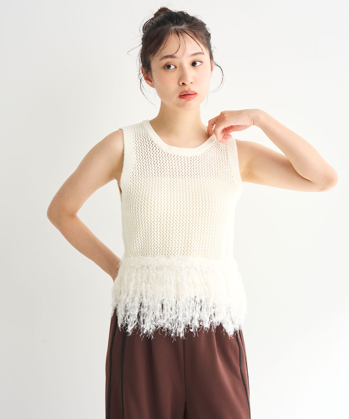 【美品】エブール シルク コットン ノースリーブ ニット 近年モデル 定番 人気 楽天市場】【 無料編み図公開 / 作品 】578sw ノースリーブ