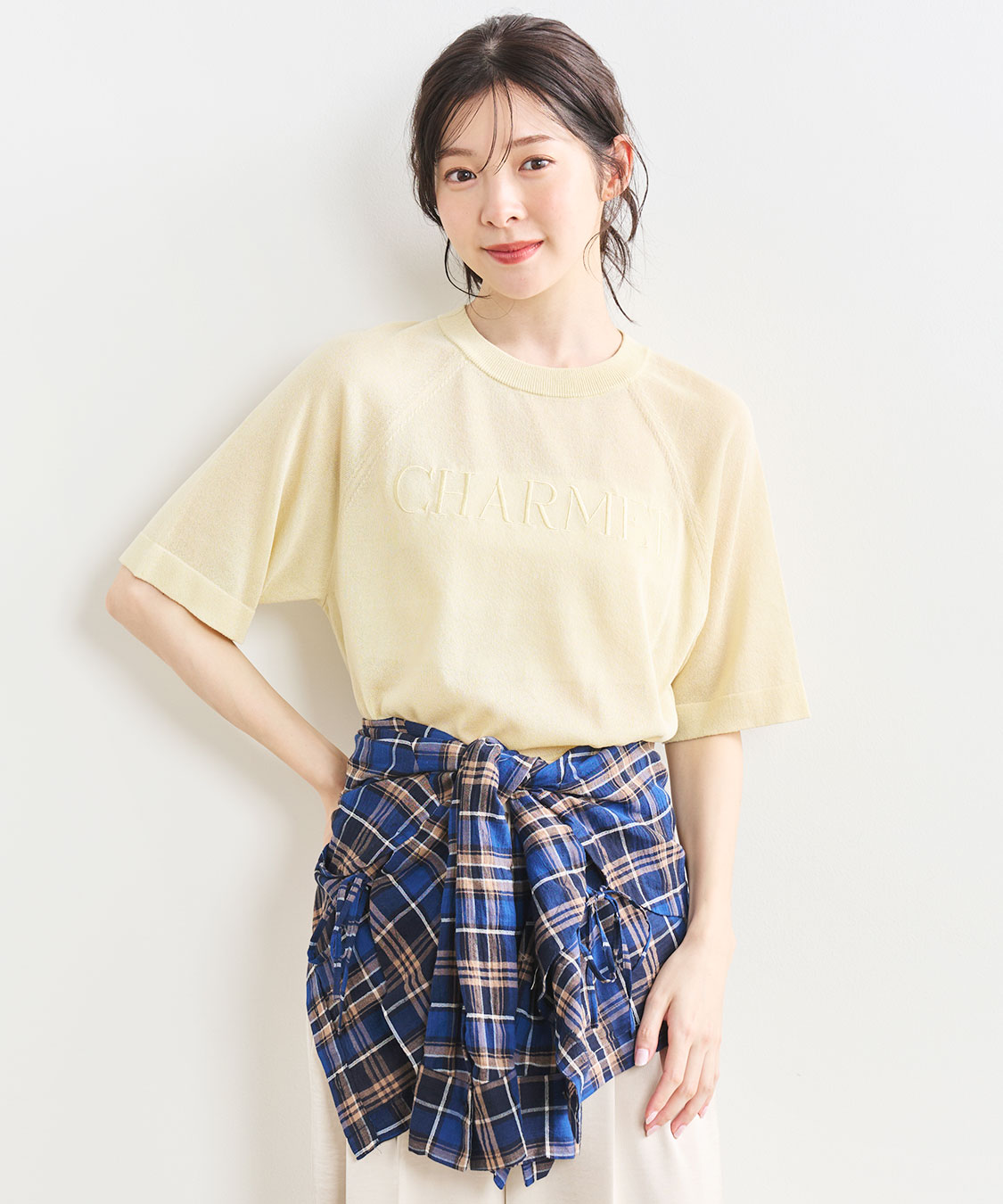 シアーロゴ刺繍ニット｜PETAL ONLINE（ペタルオンライン）