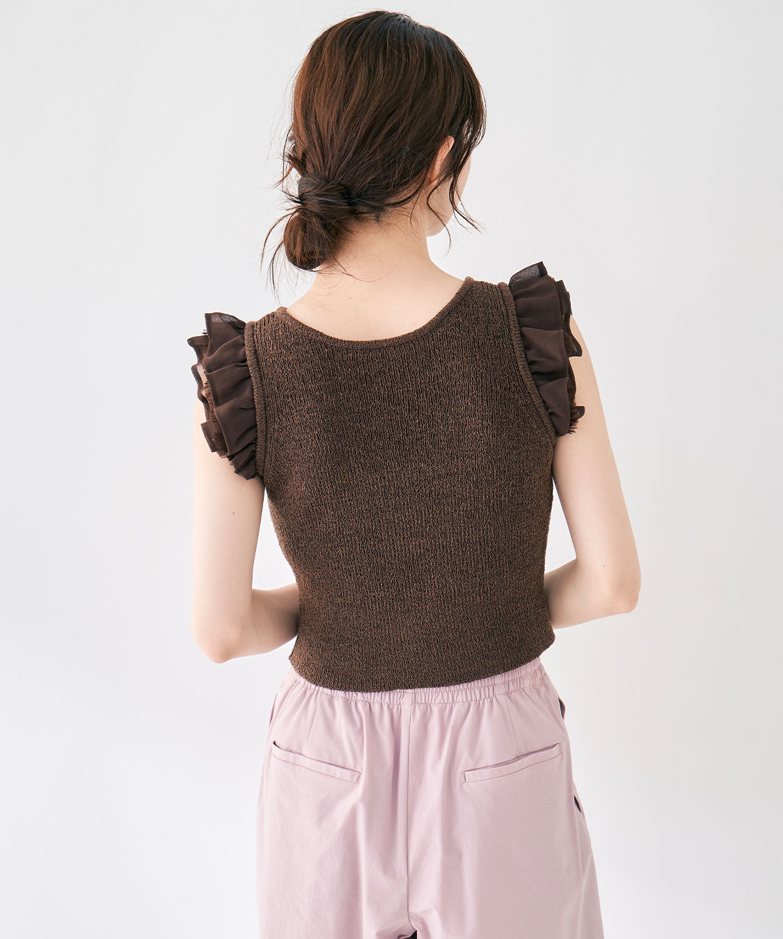 COCODEAL ココディール　　袖フリルリボン付きニット 袖フリルリボンニット｜PETAL ONLINE（ペタルオンライン）