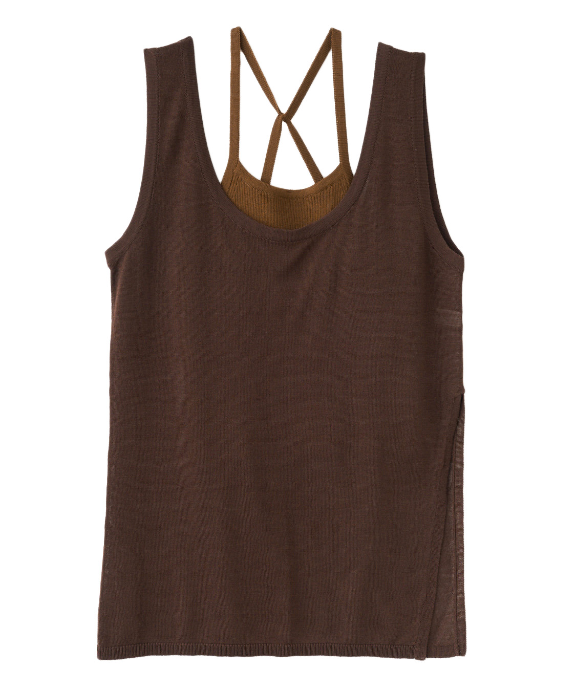 アメスリキャミ×タンクレイヤードニット｜PETAL ONLINE（ペタル