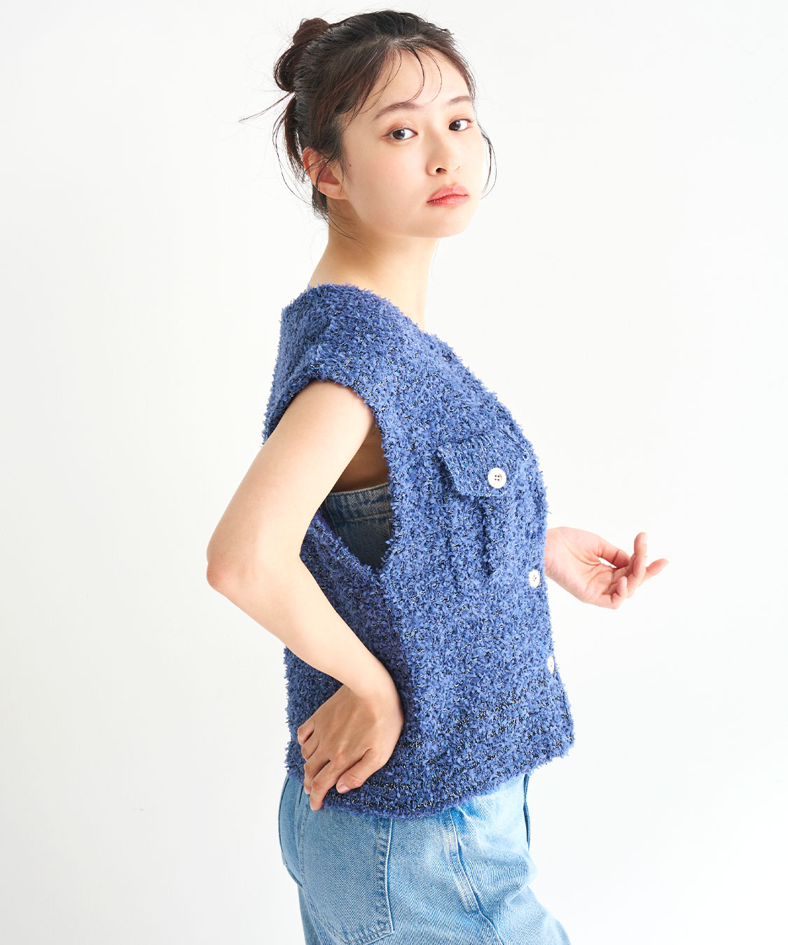 新品未使用タグ付き◆plage イタリアンヤーン　ニットベスト 新品未使用タグ付き】Plage Italian Yarn ベスト - メルカリ