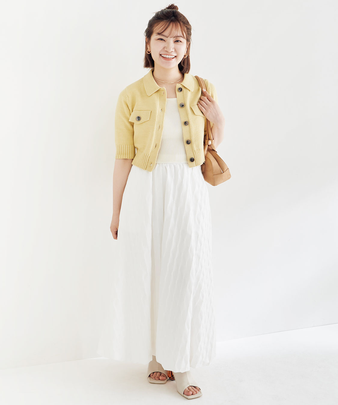Atelier d'antan 　リネンカーディガン ハーフスリーブ　クリーム Atelier d'antan リネンカーディガン ハーフスリーブ クリーム