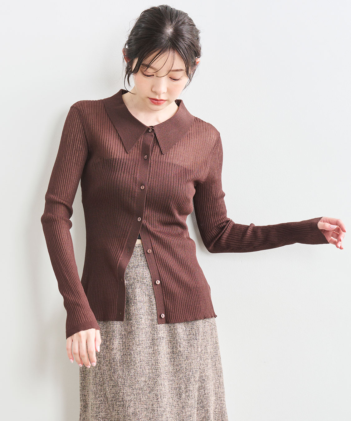 ★dear.gackt.zzz】コットンフリルカラーシャツsizeFREE 30%OFF【YURK（ユルク）＊コットンウォッシュフリルカラーシャツ