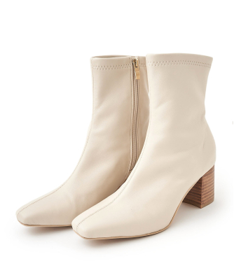 MANA✴︎メタルヒールブーティ✴︎size40 ジョアンナウ ジップブーティー(22.5 Tobacco Blackened Brown