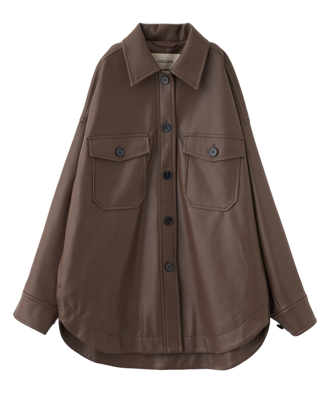 nokcha レザーブルゾン フェイクレザーステンカラーブルゾン|allureville OFFICIAL SITE