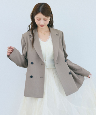 新品タグ付き　ココディール　フォルムタックテーラードジャケット　今季最新 フォルムタックテーラードジャケット｜PETAL ONLINE（ペタルオンライン）