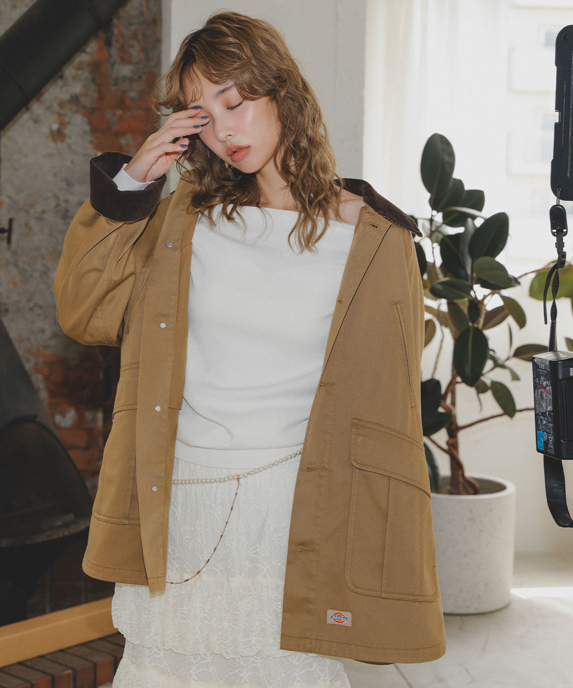 COCO DEAL  ココディール
 ウォッシュドコットンティアードブラウス COCO DEAL/Dickies®》カバーオールブルゾン｜PETAL ONLINE