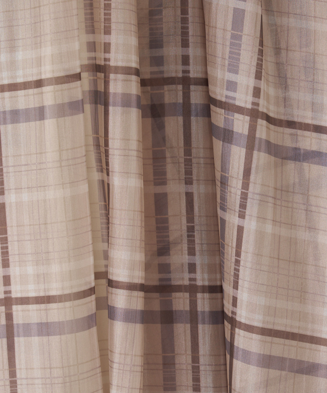 ココディールチェックシャツワンピースライトベージュ