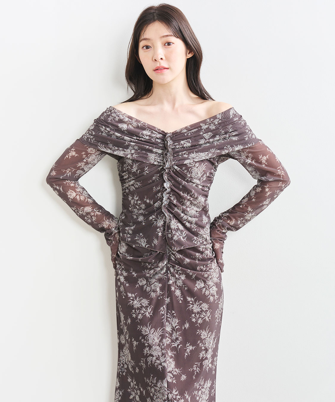 フラワープリントメッシュワンピース｜PETAL ONLINE（ペタル