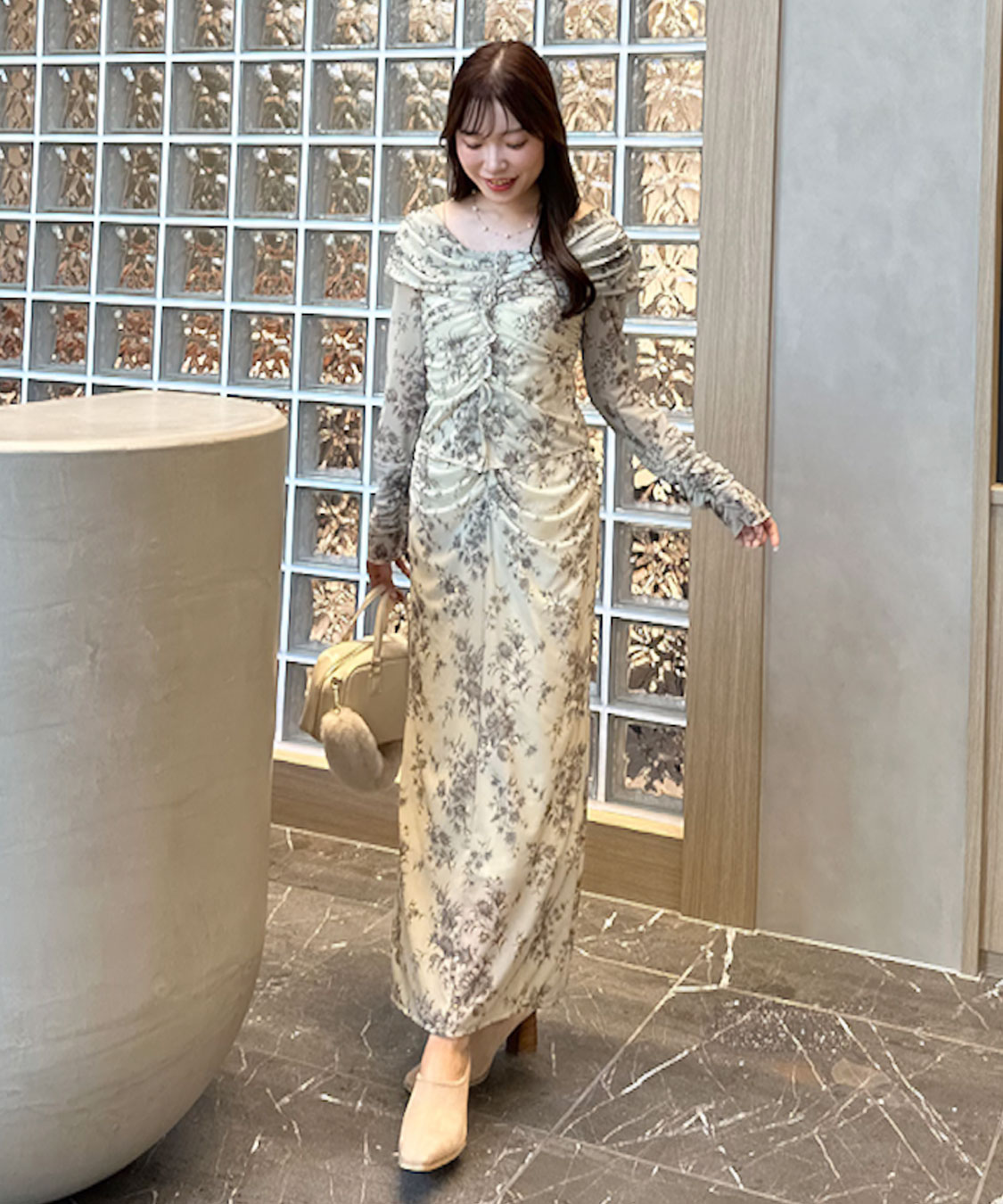 COCODEALココディール Mサイズ フラワープリントメッシュワンピース フラワープリントメッシュワンピース｜PETAL ONLINE（ペタルオンライン）