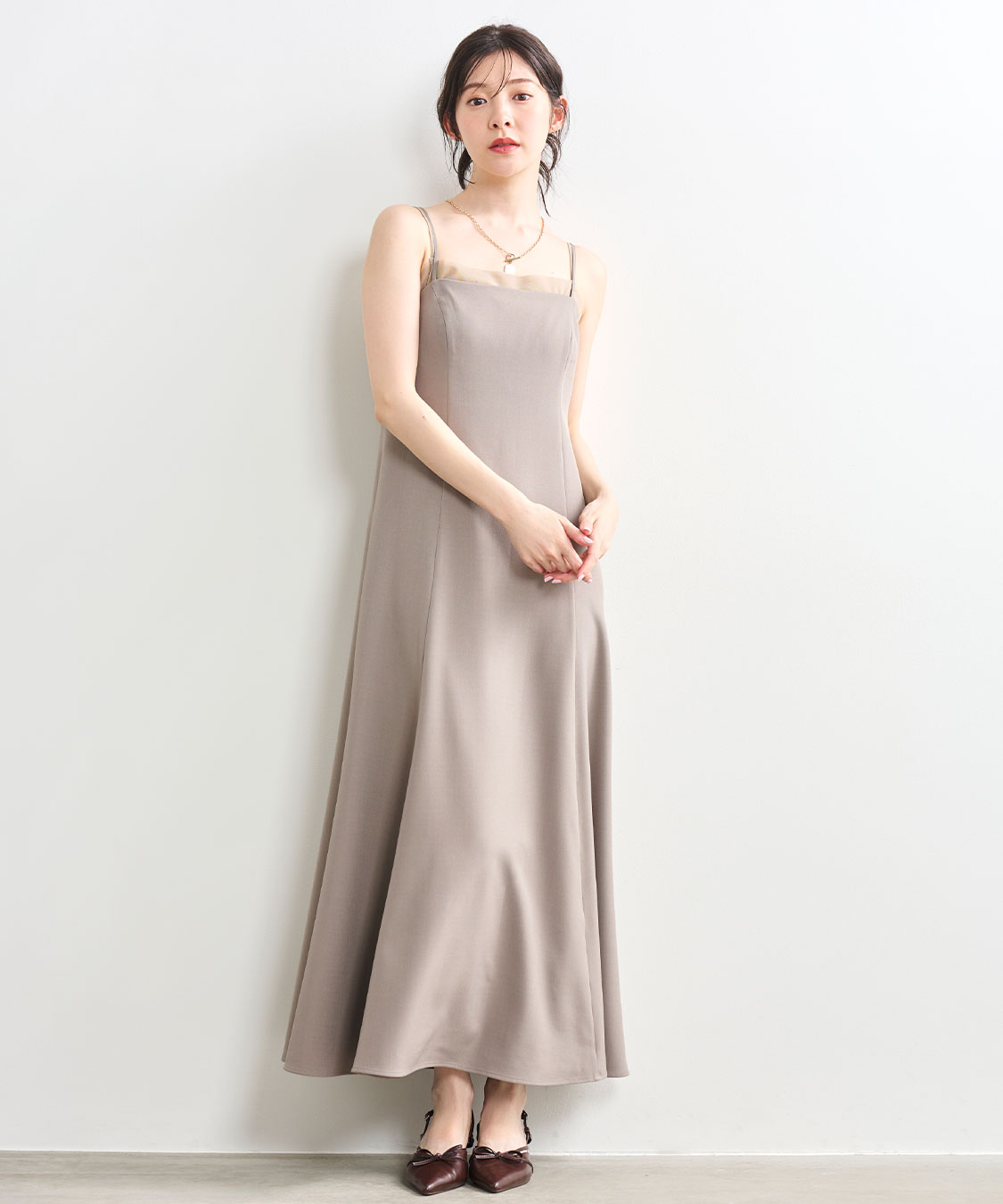 メッシュレイヤードキャミワンピース｜PETAL ONLINE（ペタル