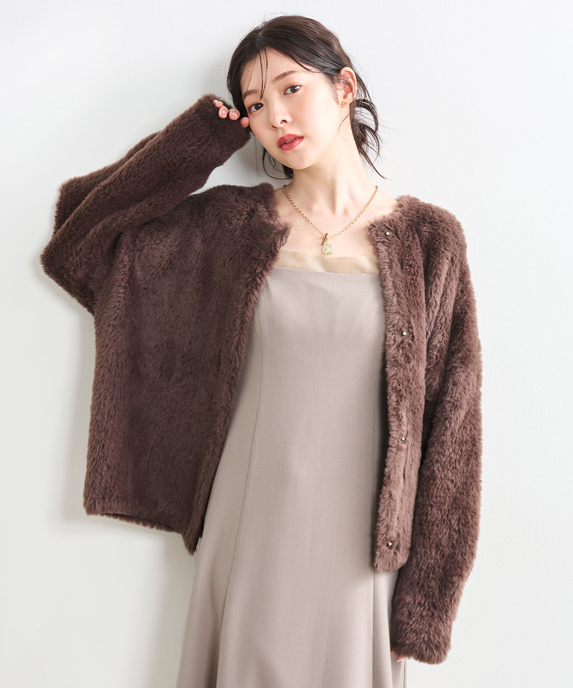 メッシュレイヤードキャミワンピース｜PETAL ONLINE（ペタル